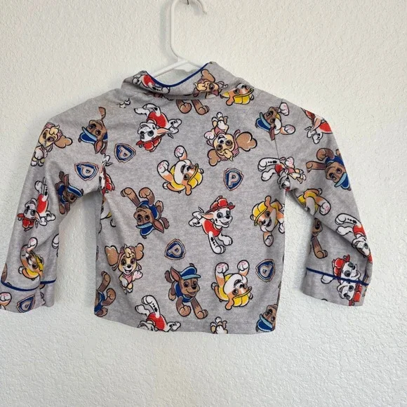 Paw Patrol Pajamas Boys Girls 4T Gray Long Sleeve Flame Resistant Sleepwear - Picture 4 of 4